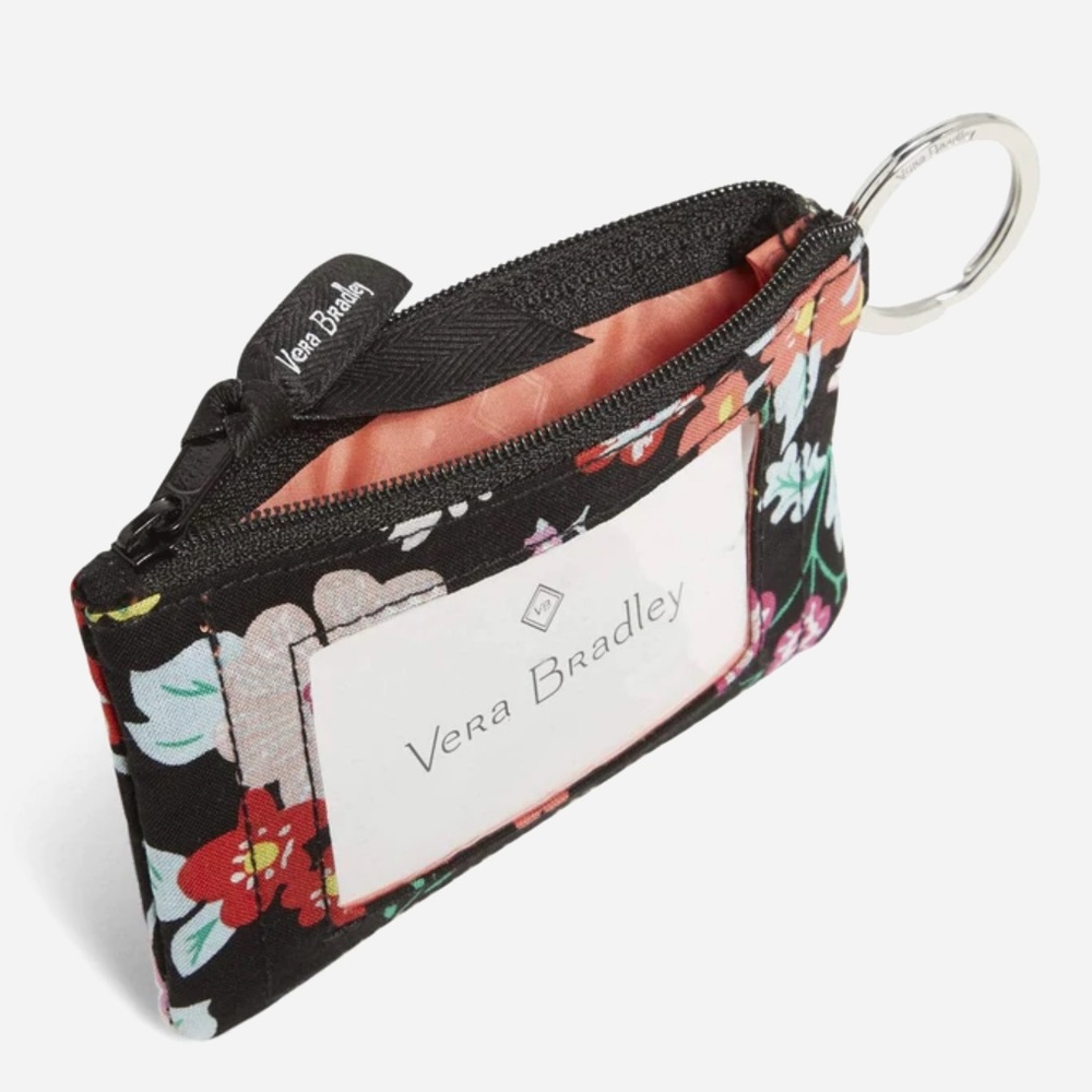 Vera Bradley Factory Style Zip ID Case Tangerine Twist nwt